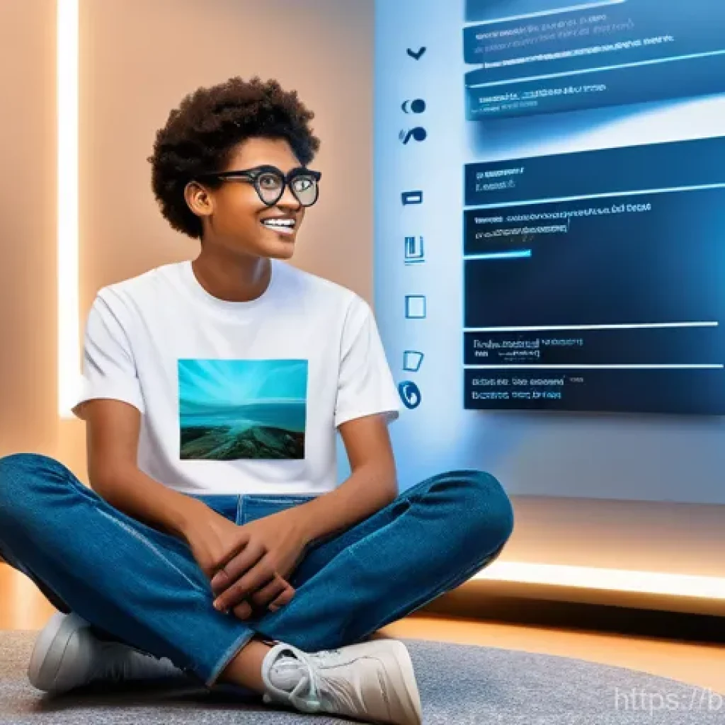 하이퍼 퍼스널라이제이션의 최신 트렌드 - **Prompt 1: Futuristic Personalized Digital Experience**
    "A young adult, approximately 18 years ...