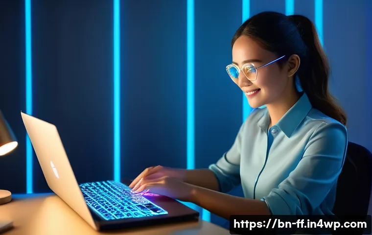 하이퍼 퍼스널라이제이션과 고객 경험 혁신 - **Prompt 1: The Empathetic AI Assistant**
    "A young professional woman, dressed in smart casual a...