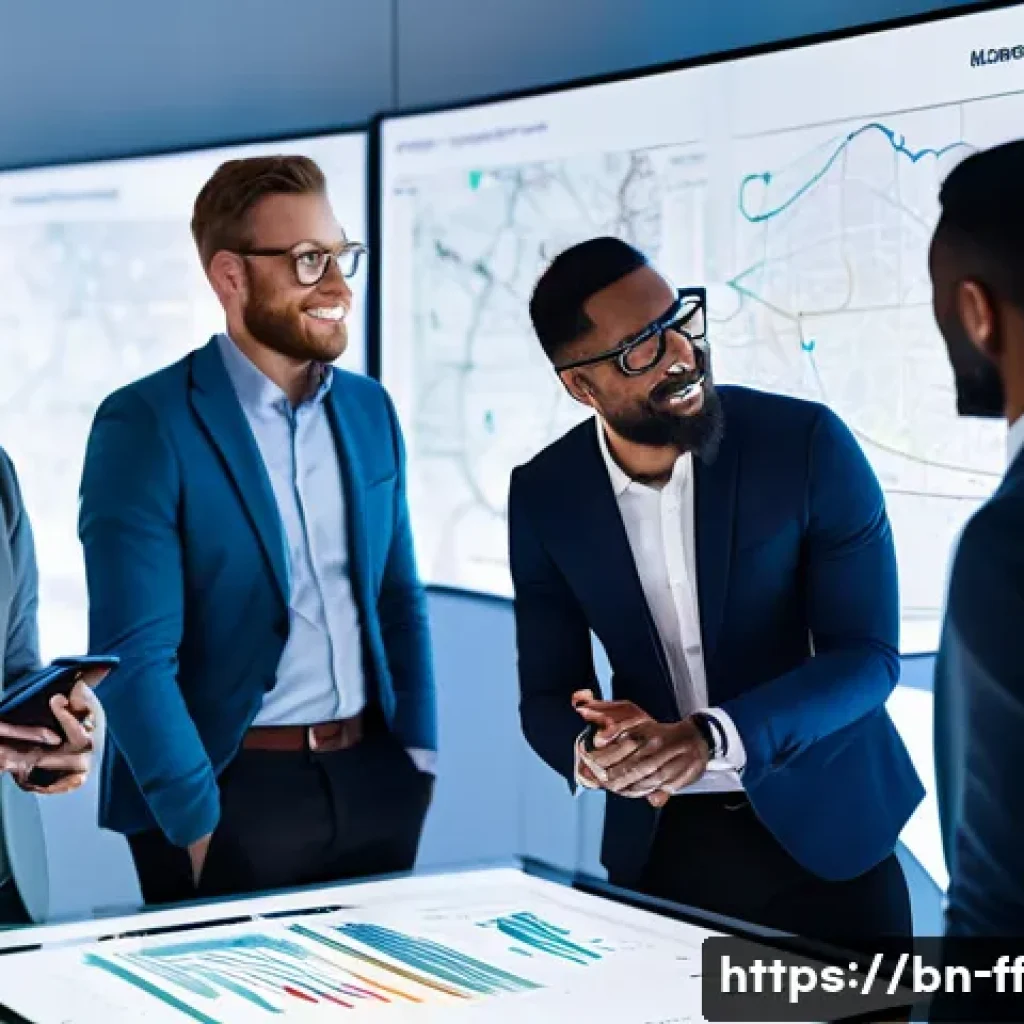 하이퍼 퍼스널라이제이션을 위한 인사이트 팀 구성 - **Prompt:** A diverse team of five data analysts and strategists, dressed in smart business casual a...