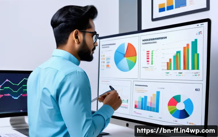 하이퍼 퍼스널라이제이션과 고객 만족도 - A modern digital marketing scene showing a young Bengali professional analyzing customer data on mul...