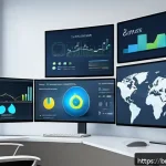 Home 19 하이퍼 퍼스널라이제이션을 위한 기술 플랫폼 비교 - A modern cloud-based hyper-personalization platform dashboard displaying real-time data analytics an...